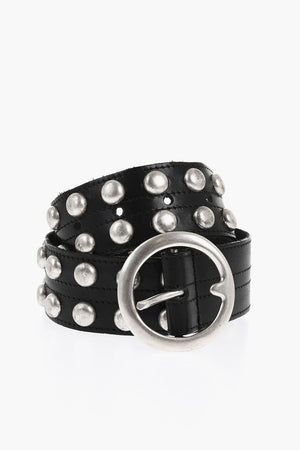 Cintura in Pelle con Borchie 40mm