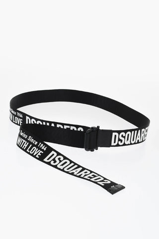 Logo Fabric Belt with 40mm Roller Buckle