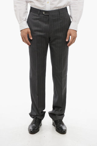 Striped Fresco Wool Trousers