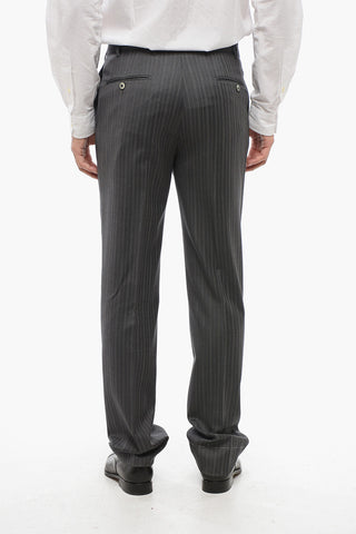 Striped Fresco Wool Trousers