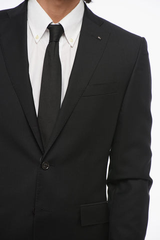 CC COLLECTION Einreihiger Blazer aus Wolle mit Pattentaschen