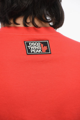 Stretch Cotton TWINS PEAK T-Shirt
