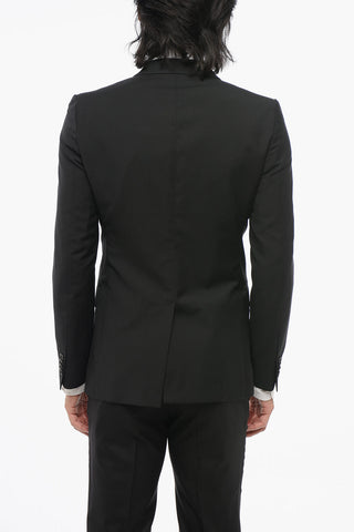 CC COLLECTION Einreihiger Blazer aus Wolle mit Pattentaschen