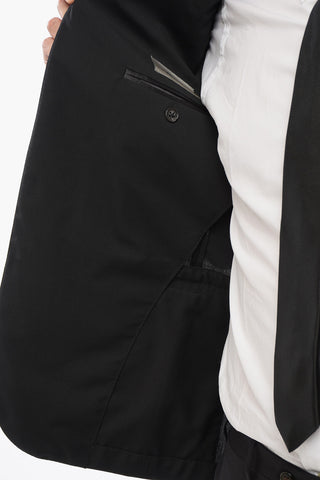 CC COLLECTION Einreihiger Blazer aus Wolle mit Pattentaschen