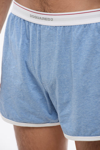 Stretch Cotton Boxer with Logoed Waistband