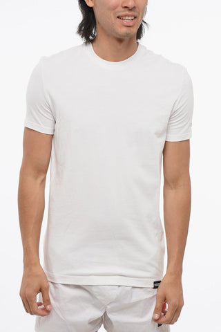 T-Shirt a Maniche Corte in Misto Cotone