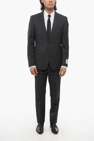 CC COLLECTION Abito a 2 Bottoni in Lana Vergine Due Spacchi Revers Classico