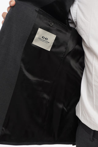 CC COLLECTION Abito a 2 Bottoni in Lana Vergine Due Spacchi Revers Classico