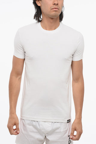 Crew Neck Slim Fit Cotton Blend T-Shirt