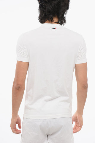 Crew Neck Slim Fit Cotton Blend T-Shirt