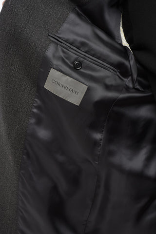 Virgin Wool Suit with Micro Poins Motif
