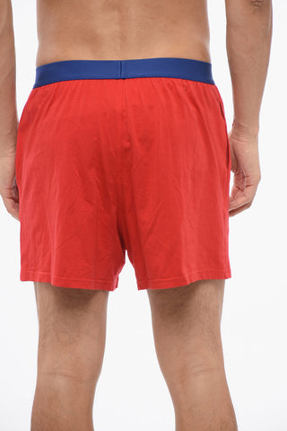 Boxer in Cotone Stretch con Elastico Logato
