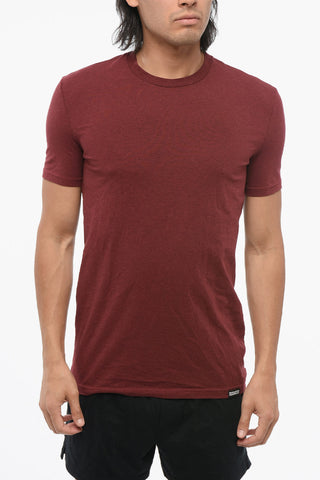 Cotton Blend Crew Neck T-Shirt