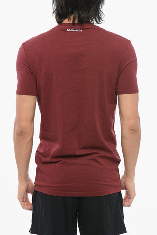 Cotton Blend Crew Neck T-Shirt