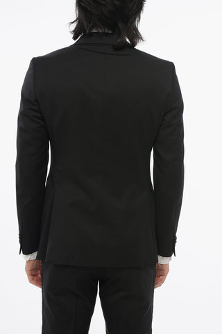 CC COLLECTION Wool Single Breasted Blazer With Flap Pockets