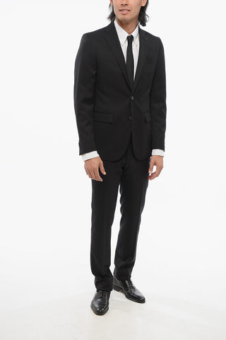 CC COLLECTION Wool Single Breasted Blazer With Flap Pockets