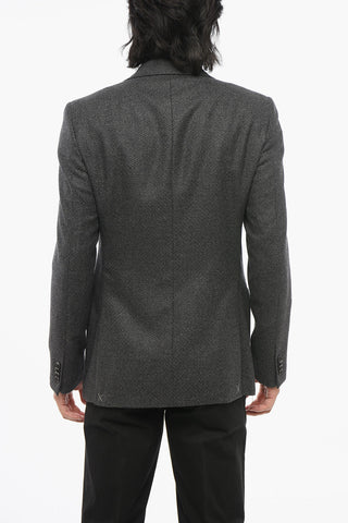 CC COLLECTION Blazer In Lana Monopetto Con Tasche Ad Aletta