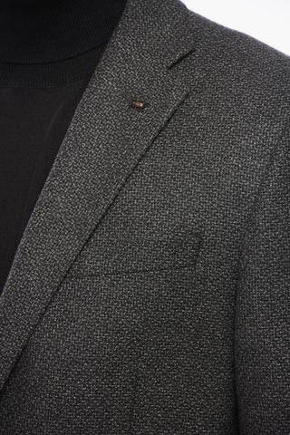 CC COLLECTION Blazer In Lana Monopetto Con Tasche Ad Aletta