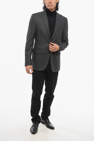 CC COLLECTION Blazer In Lana Monopetto Con Tasche Ad Aletta