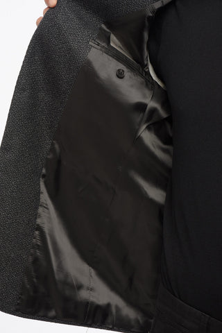 CC COLLECTION Blazer In Lana Monopetto Con Tasche Ad Aletta