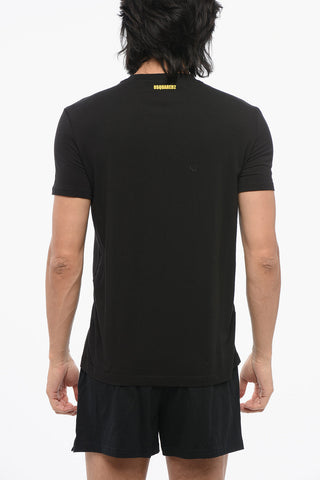 Cotton Blend Crew Neck T-Shirt