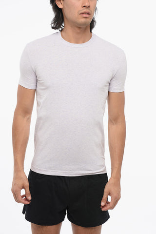 T-Shirt Girocollo in Misto Cotone