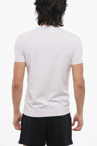 T-Shirt Girocollo in Misto Cotone