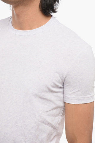 T-Shirt Girocollo in Misto Cotone