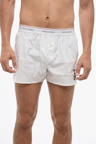 Popeline I LOVE D2 Boxer with Elastic Waistband