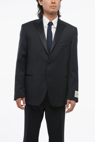 CC COLLECTION Abito 3 Pezzi con Gilet in Lana Vergine Due Spacchi Revers a Lancia con Passanti