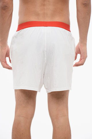 Stretch Cotton Boxer with Logoed Waistband