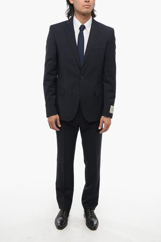 CC COLLECTION Side Vents Notch Lapel 2-Button Suit