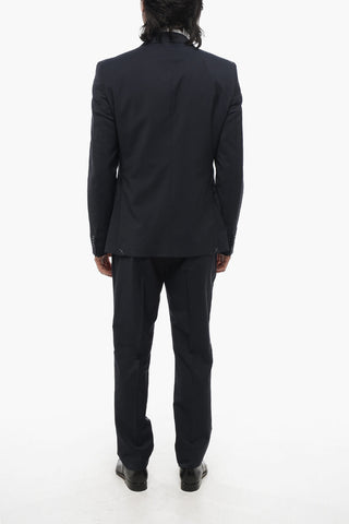 CC COLLECTION Side Vents Notch Lapel 2-Button Suit