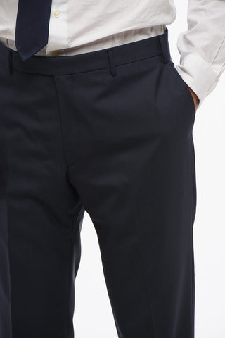 CC COLELCTION District Check Virgin Wool Side Vents 2-Button Suit