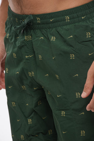 SWIM Nylon Boxer Swim Shorts 7 VOLLEY with All-Over Monogram