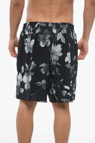 Boxer 7 VOLLEY Swimsuit with Faded Botanical Print