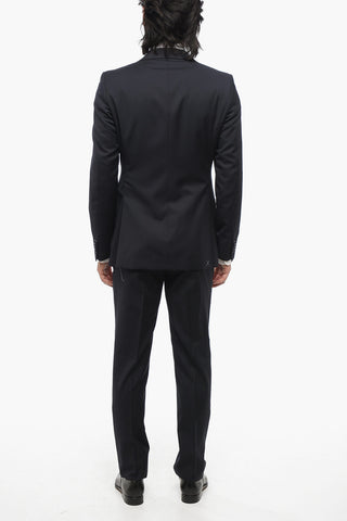 Virgin Wool Suit with Breast Pocket