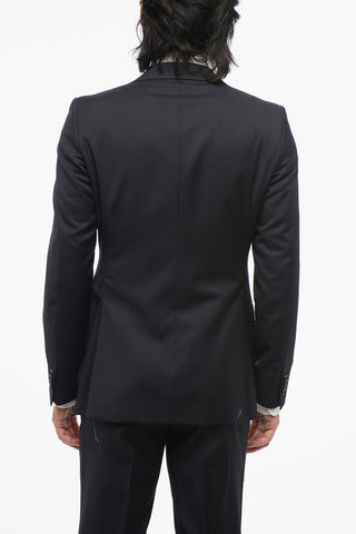 Virgin Wool Suit with Breast Pocket