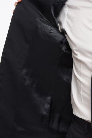 Virgin Wool Suit with Breast Pocket