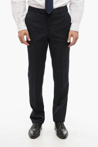 Virgin Wool Suit with Breast Pocket