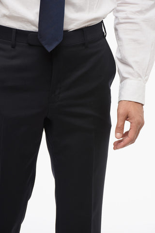 Virgin Wool Suit with Breast Pocket
