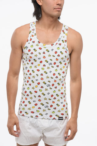 Ribbed Cotton Blend FRUITY Tank Top