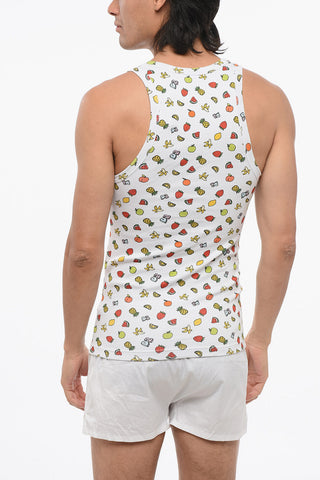 Ribbed Cotton Blend FRUITY Tank Top
