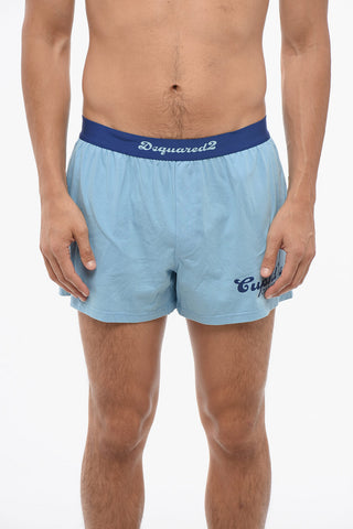Stretch Cotton CUPID'S CLUB Boxer with Logoed Waistband