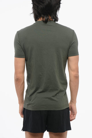 Crew Neck Cotton Blend T-Shirt