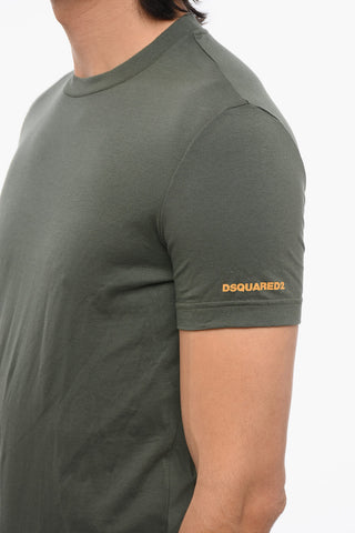 Crew Neck Cotton Blend T-Shirt