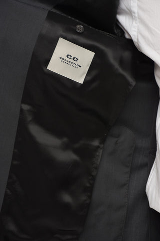 CC COLLECTION Virgin Wool Two-Button Suit With Two Vents and Notched Lapel