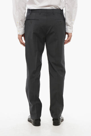 CC COLLECTION Virgin Wool Two-Button Suit With Two Vents and Notched Lapel