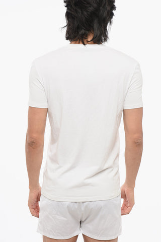 V Neck Stretch Cotton T-Shirt