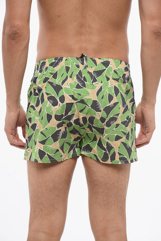 Boxer in Popeline Motivo Vegetale